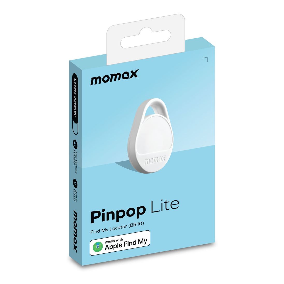 Momax PinPop Lite Find My Tracker - White