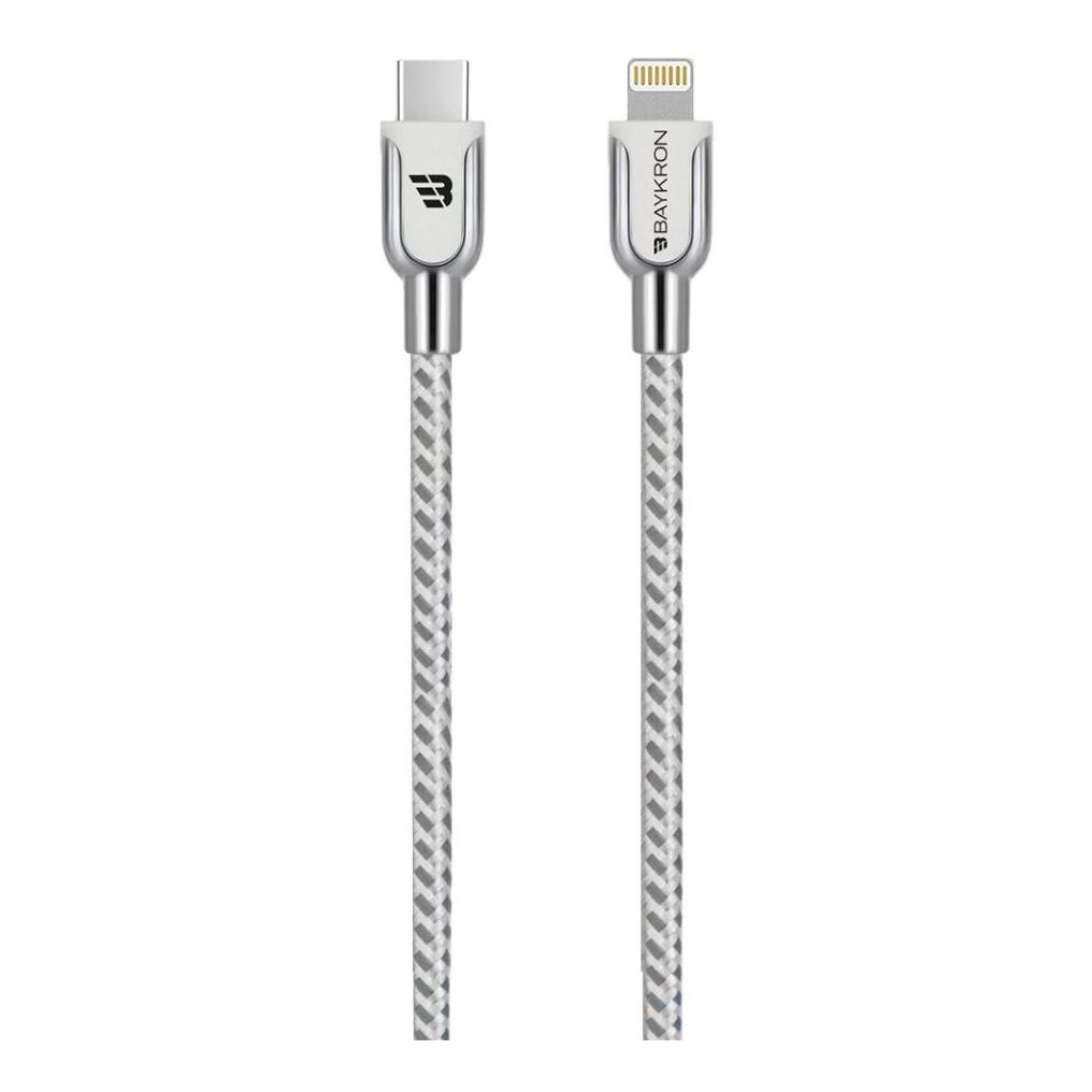 Baykron Braided Lightning To USB-C Cable Charge And Sync - 1.2m