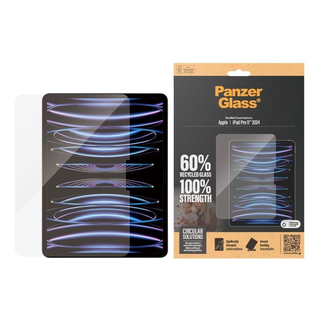 PanzerGlass Screen Protector Ultra-Wide Fit For iPad Pro 11 2024