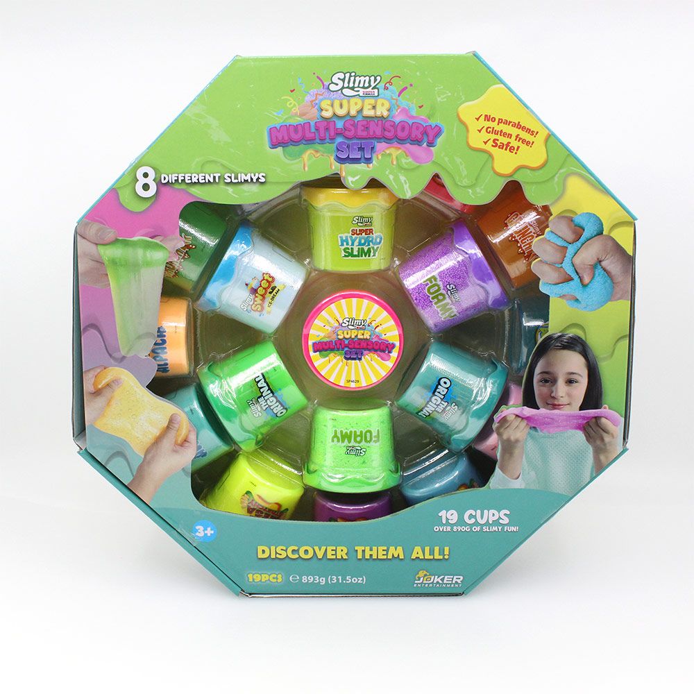 Slimy Super Multi Sensory Set 56G Octagon Multi Sensory Version 19 Piece Pack