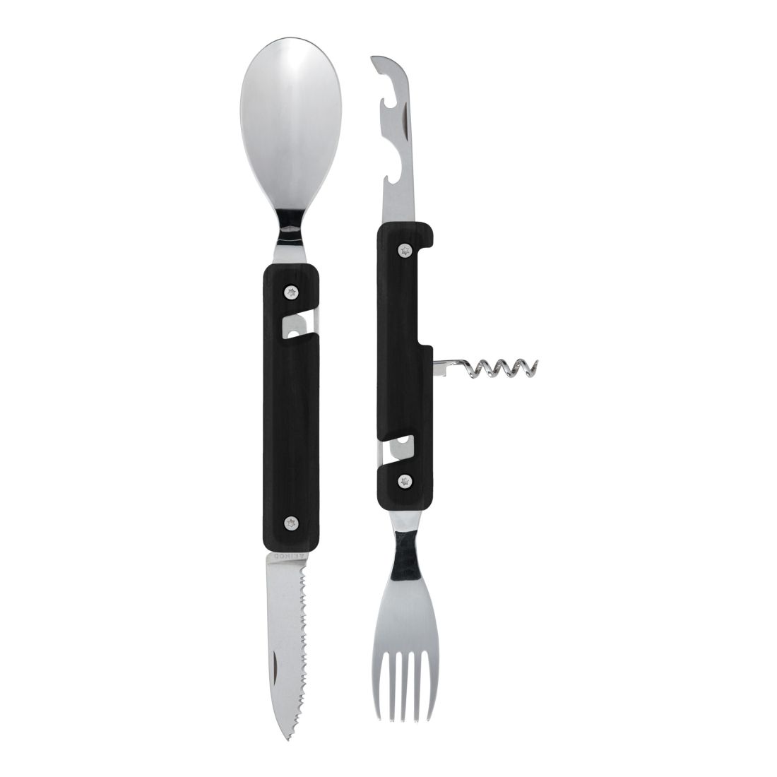 Akinod Multifunction Mirror Finish Cutlery 13H25 - Ebony Wood