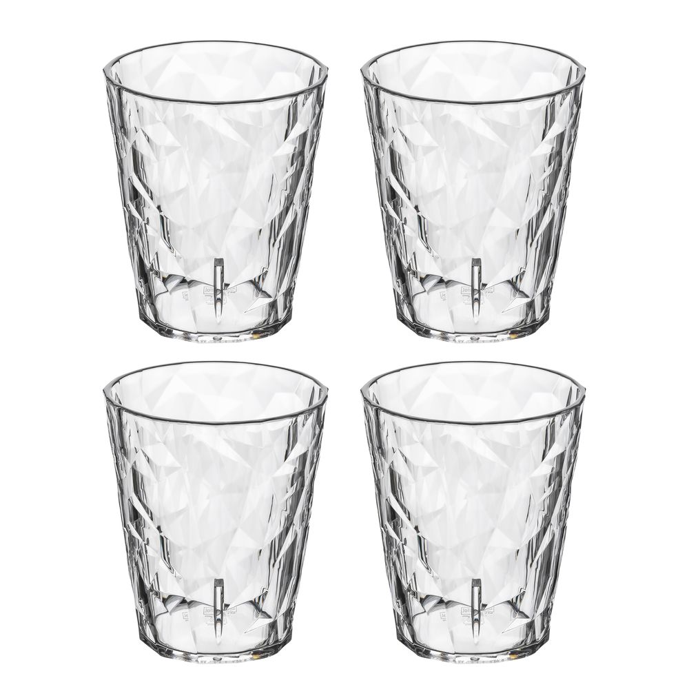 Koziol Superglas 250ml Tumbler Glass - Club 1 (Set of 4)