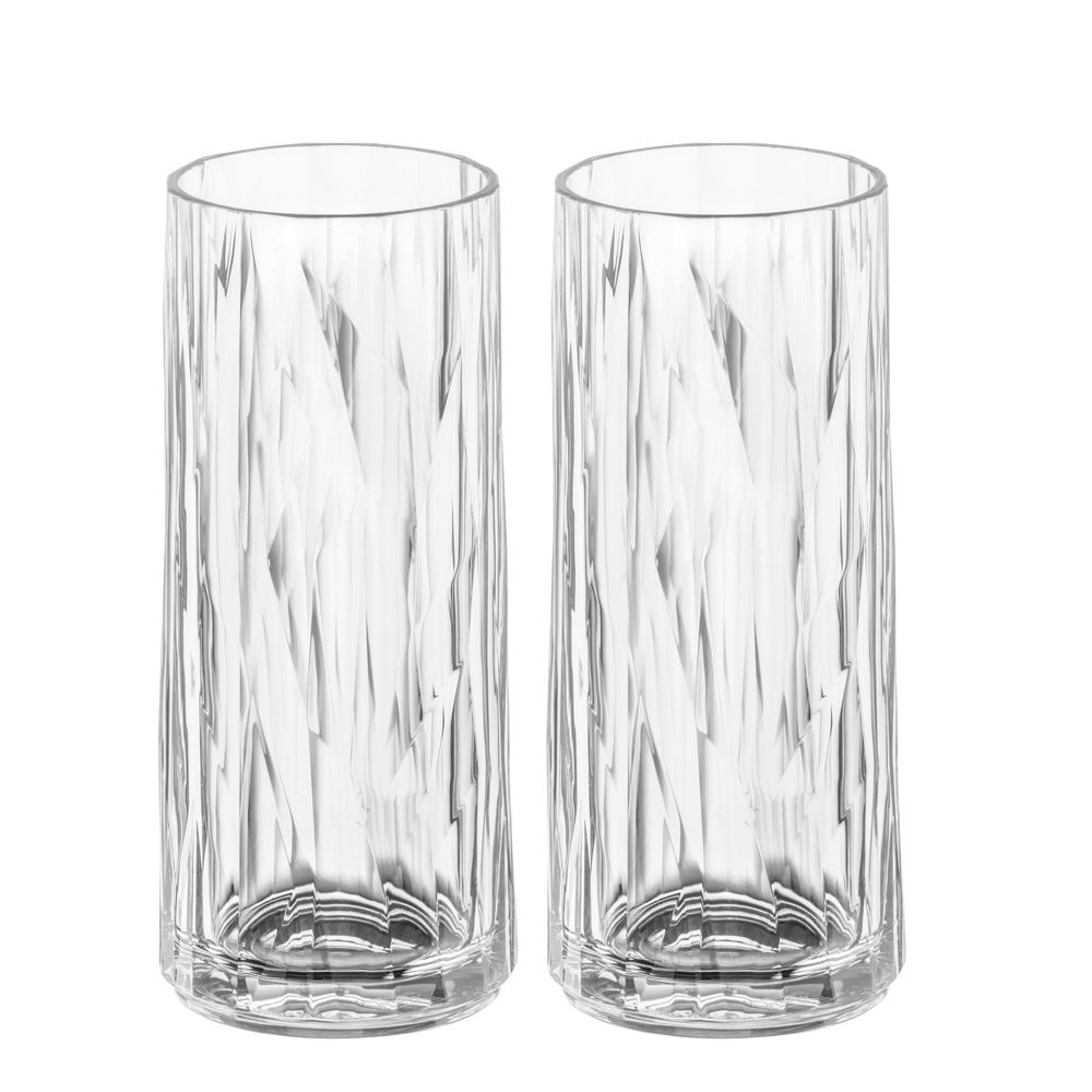 Koziol Superglas 250ml Long Drink Glass - Club 3 (Set of 2)