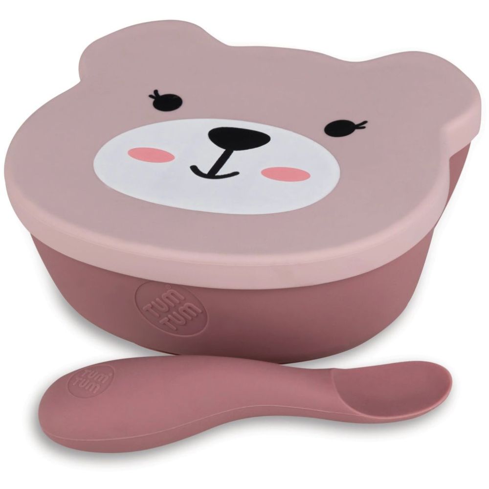 Tum Tum Baby Suction Bowl & Spoon Set - Pink