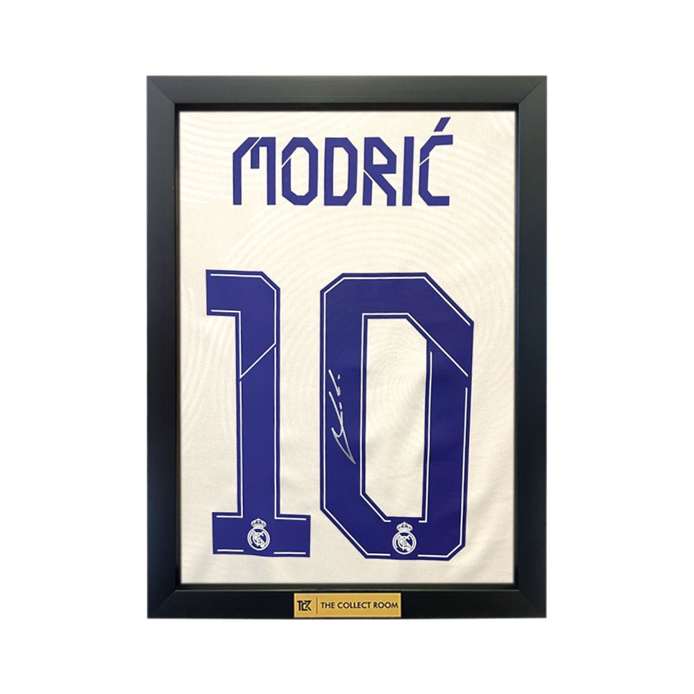 The Collect Room Modric 10 Real Madrid 21/22 Home Signed Jersey