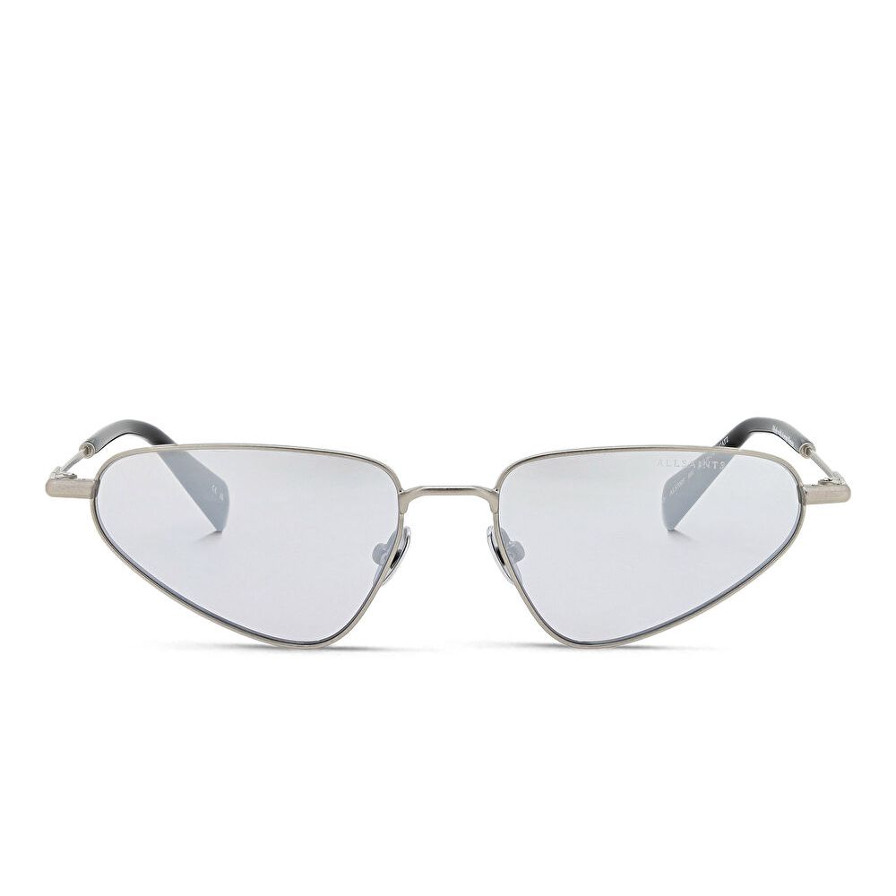 AllSaints Logo Cat-Eye Sunglasses - Silver / Silver (192087002)