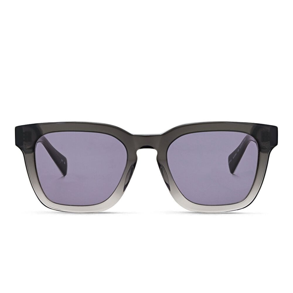 AllSaints Logo Square Sunglasses - Grey / Solid Grey (192077002)