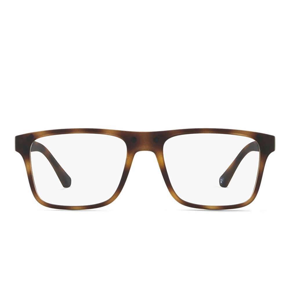 Emporio Armani Rectangle Eyeglasses - Brown (125462003)
