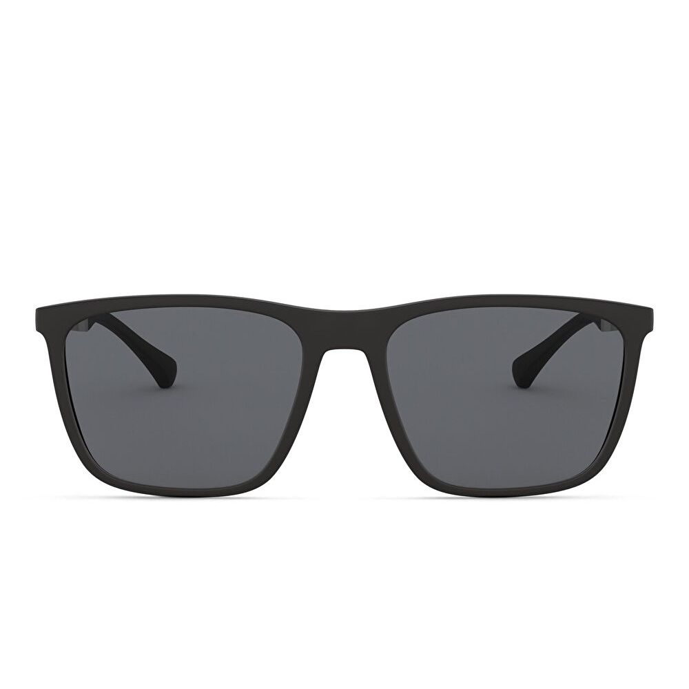 Emporio Armani Rectangle Sunglasses - Black / Grey (159165001)