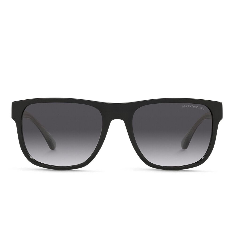 Emporio Armani Square Sunglasses - Black / Light Grey Gradient (168148001)