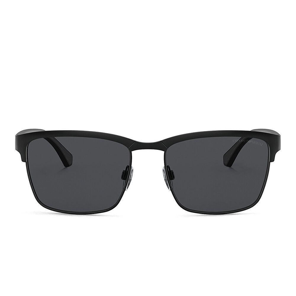 Emporio Armani Square Sunglasses - Black / Grey (155096003)