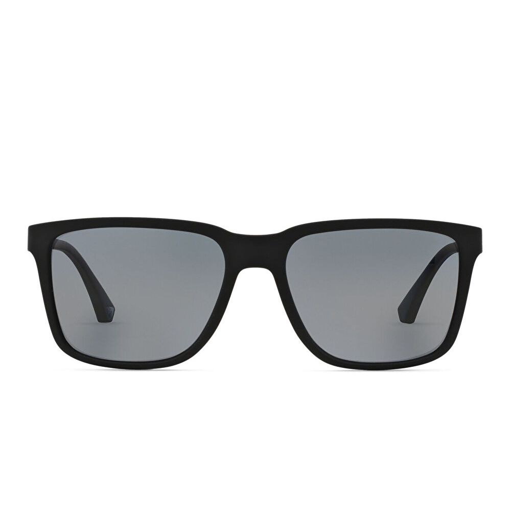 Emporio Armani Square Sunglasses - Black / Polar Grey (102362001)