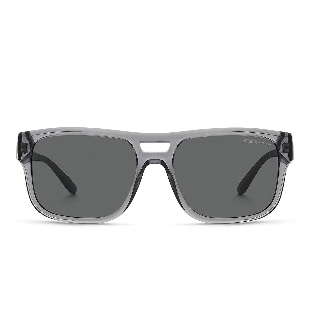 Emporio Armani Square Sunglasses - Grey / Dark Grey (185472001)