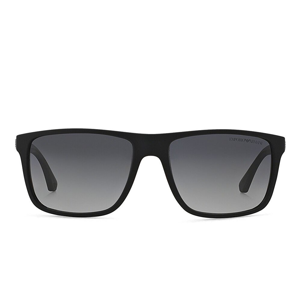 Emporio Armani Square Sunglasses - Black / Grey (97886001)