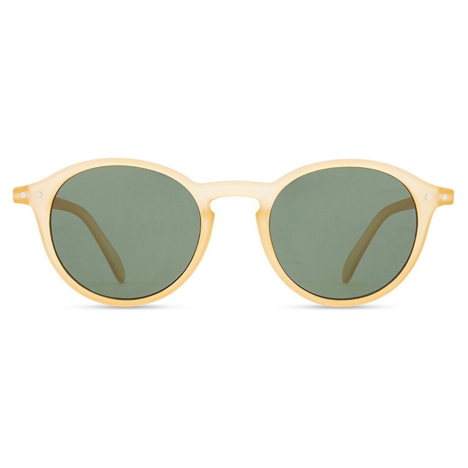 IZIPIZI Logo Unisex Round Sunglasses - Yellow / Green (192729007)