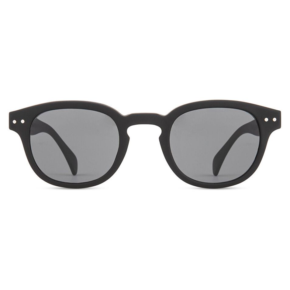 IZIPIZI Logo Unisex Square Sunglasses - Black / Grey (192734002)