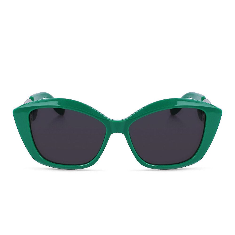 Lagerfeld Rectangle Sunglasses - Green / Grey (184078003)