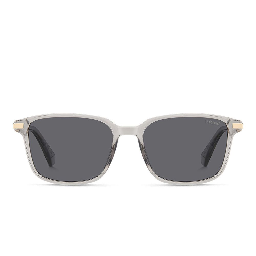Polaroid Logo Square Sunglasses - Beige / Grey (191573001)