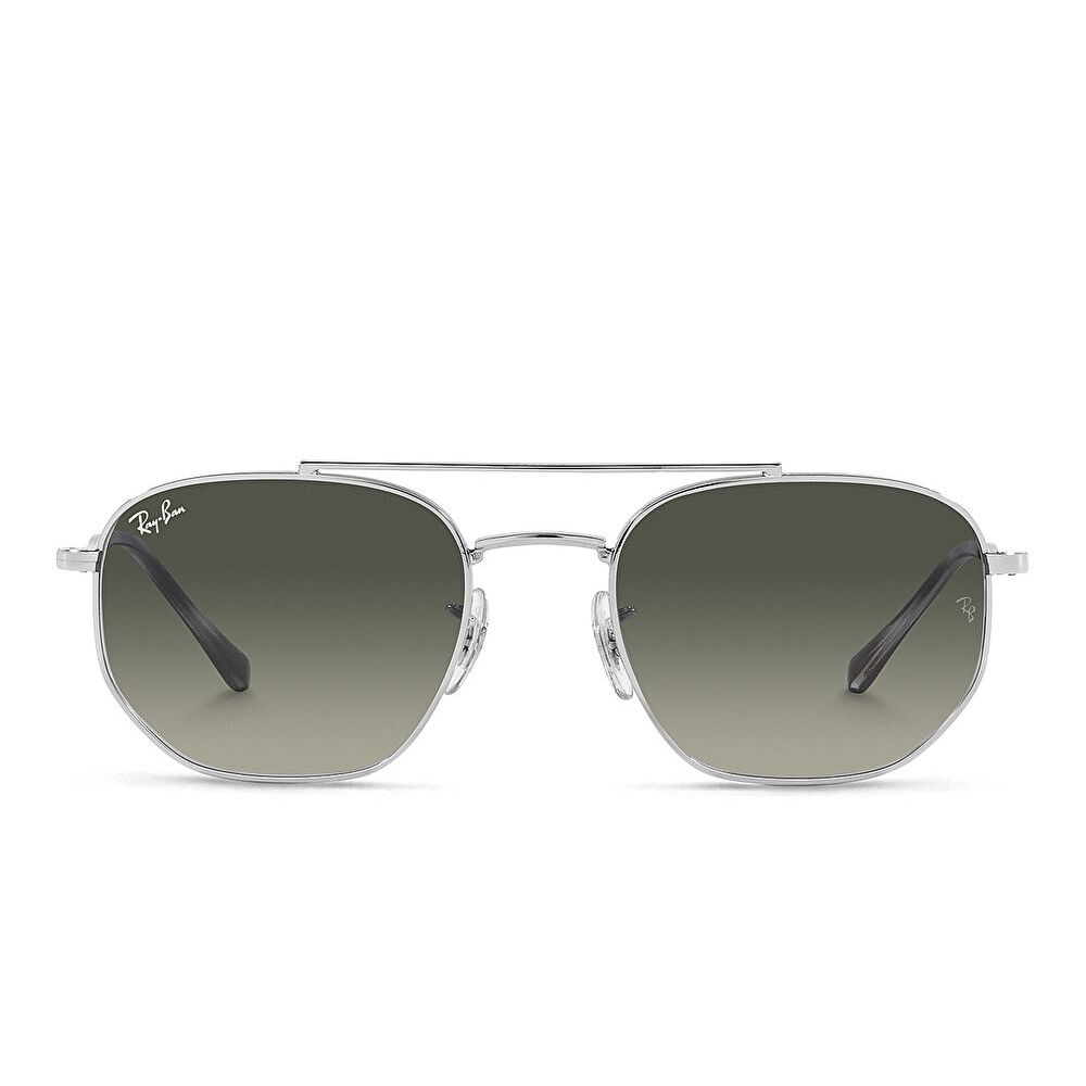 Ray-Ban Unisex Irregular Sunglasses - Silver / Light Grey Gradient (185826006)