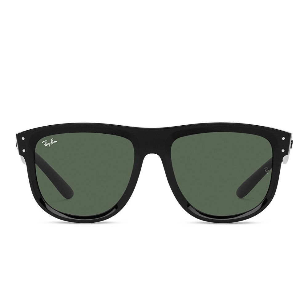 Ray-Ban Reverse Unisex Square Sunglasses - Black / Dark Green (187584001)