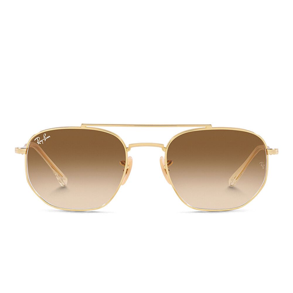 Ray-Ban Unisex Irregular Sunglasses - Gold / Clear Gradient Brown (185826001)