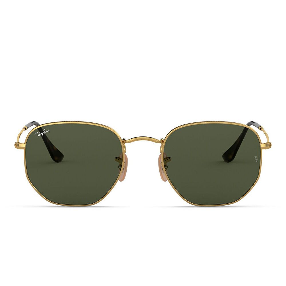 Ray-Ban Unisex Irregular Sunglasses - Gold / Crystal Green (111432010)