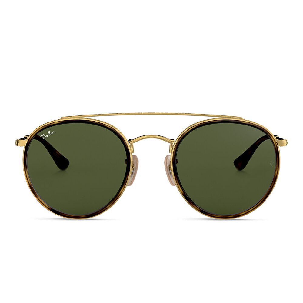 Ray-Ban Unisex Round Sunglasses - Gold / Green (117391001)