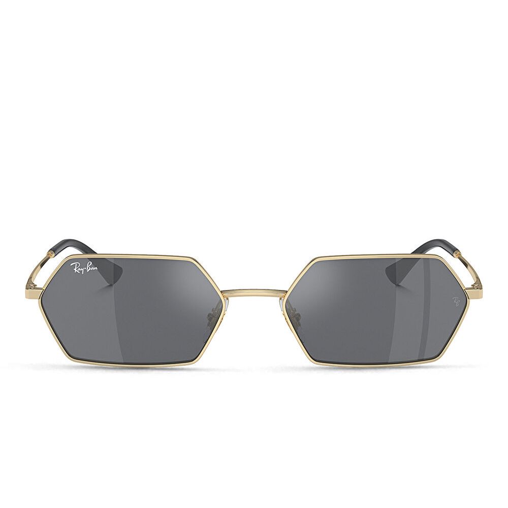 Ray-Ban Yevi Unisex Irregular Sunglasses - Gold / Dark Grey Flash Silver (192651004)