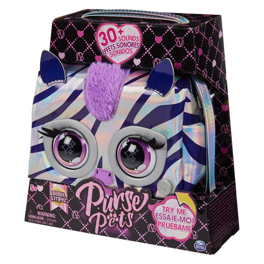 Purse Pets Metallic Magic Rebel Stripez