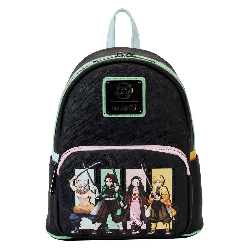 Loungefly Leather Aniplex Demon Slayer Group Mini Backpack