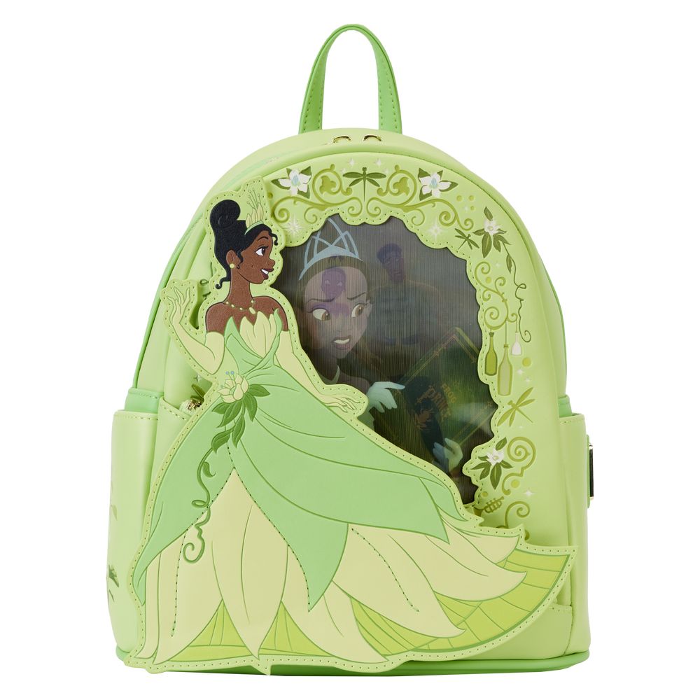 Loungefly Leather Disney Princess & The Frog Tiana Lenticular Mini Backpack