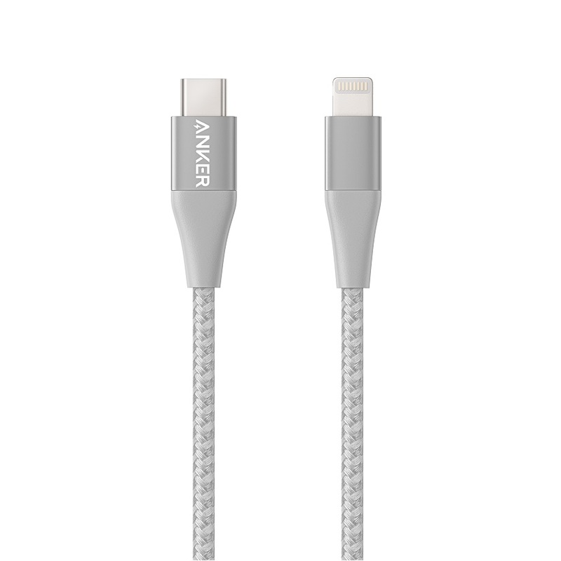 Anker PowerLine MFI Lightning Cable 3ft Silver