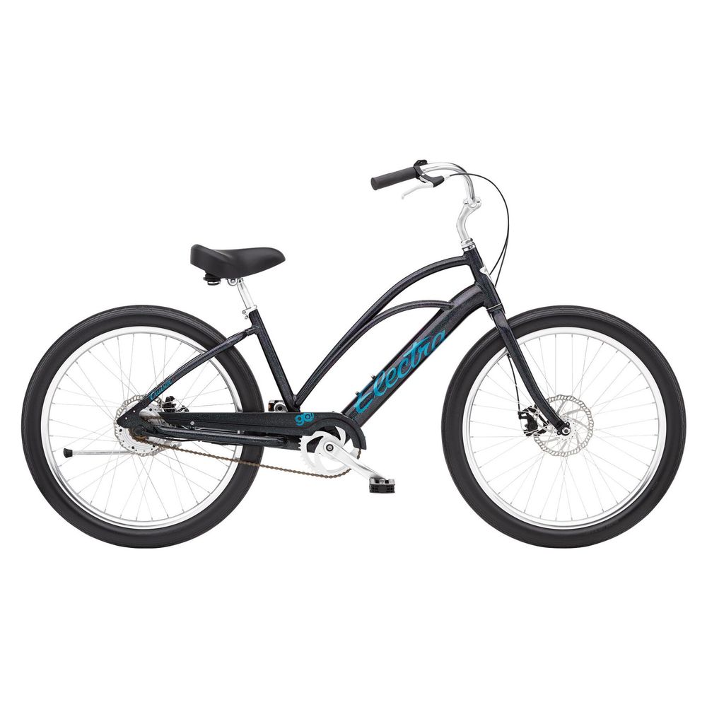 Electra Women's E-Bike Cruiser Lux Go! Step-Thru Galactic Black 26