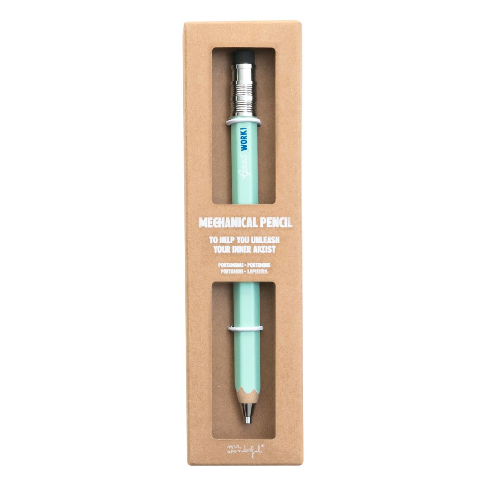 Mr. Wonderful Refillable Mechanical Pencil - Good Work!