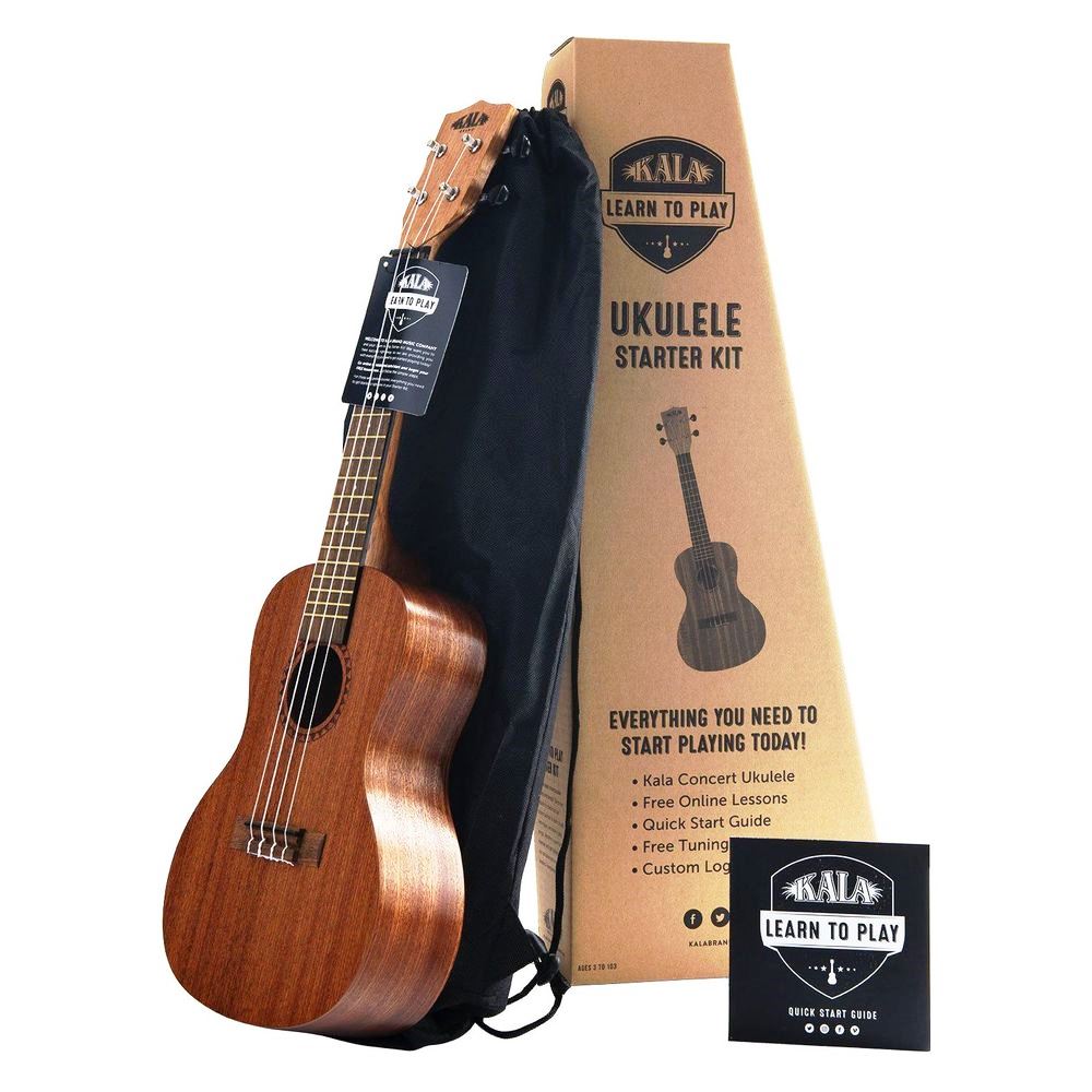 Kala Concert Ukulele - Learn To Play Ukulele Starter Kit