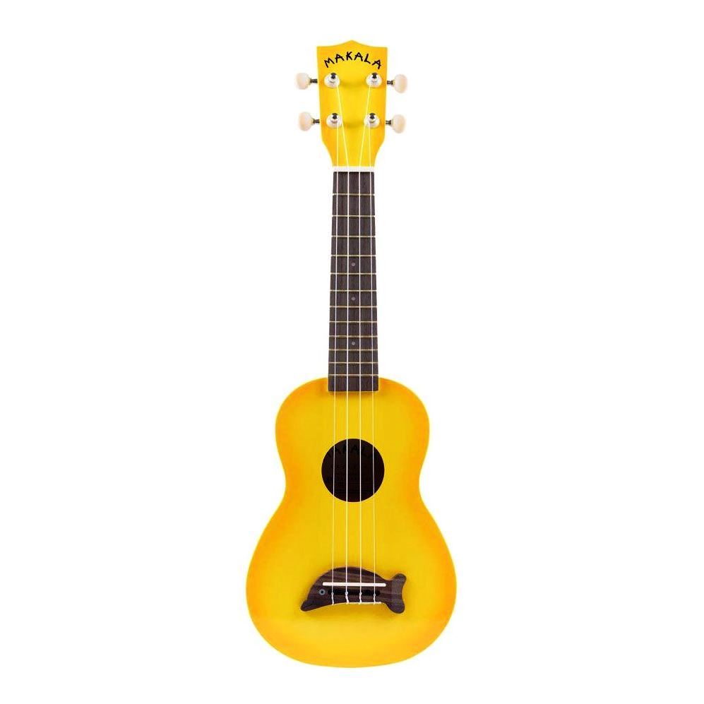 Makala Dolphin Series Soprano Ukulele - Yellow Burst