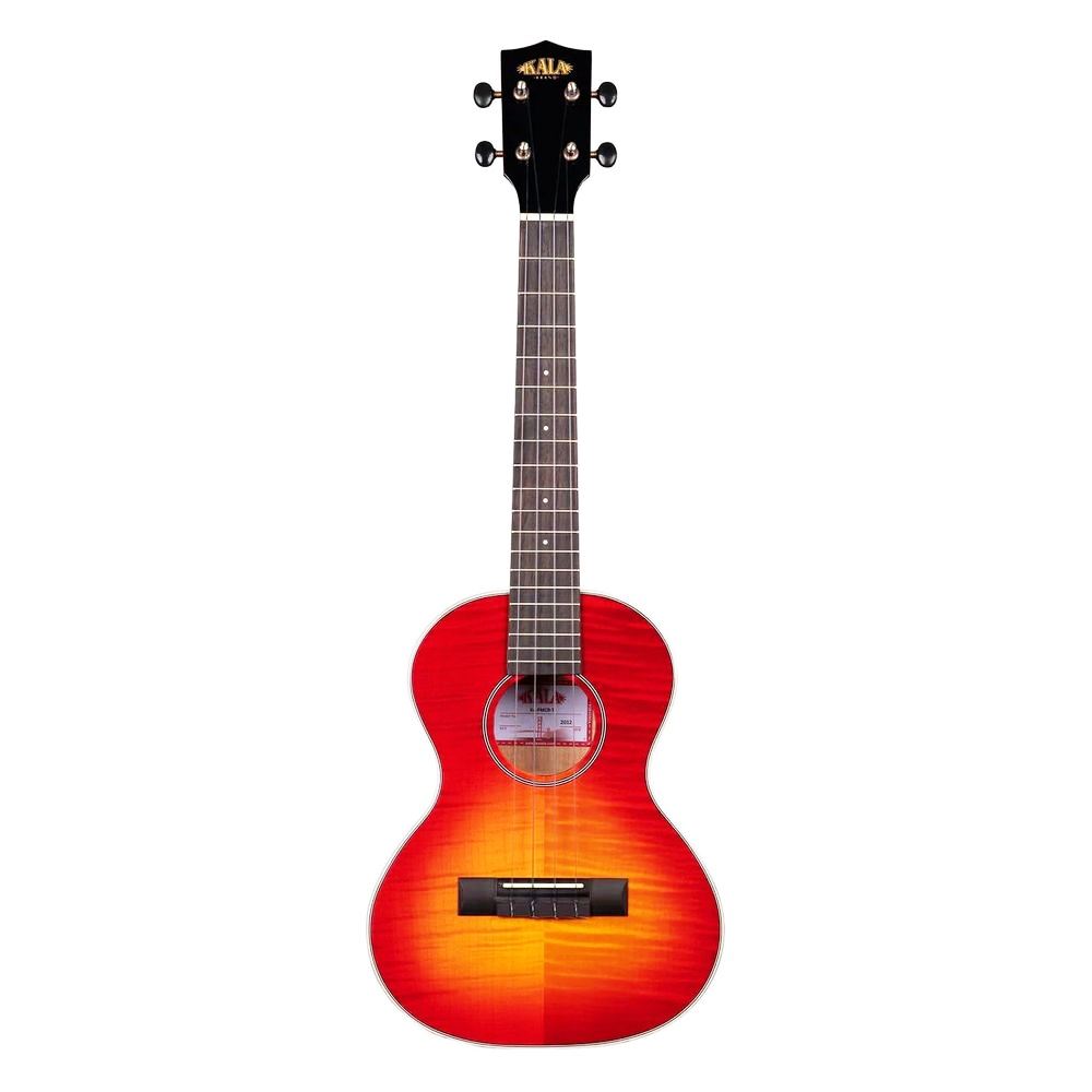 Kala Flame Maple Tenor Ukulele - Cherry Burst