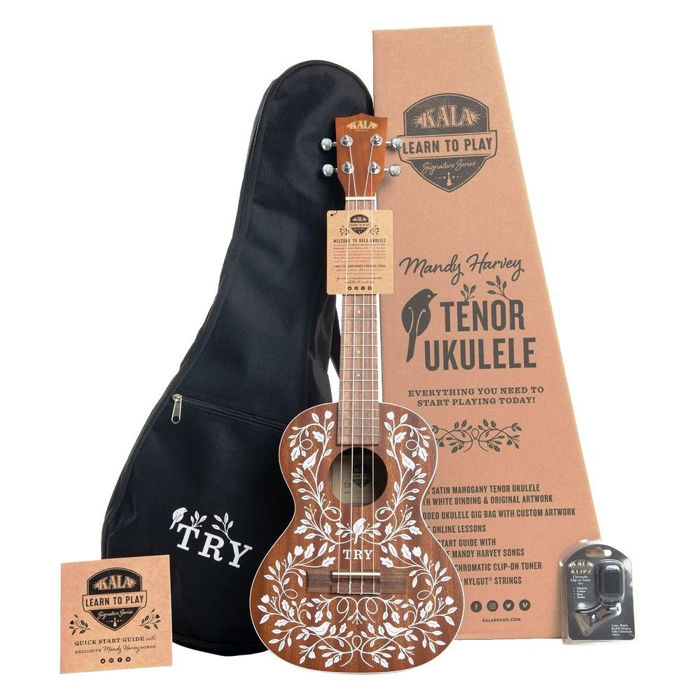 Kala Mandy Harvey Learn To Play Signature Series Tenor Ukulele Starter Kit