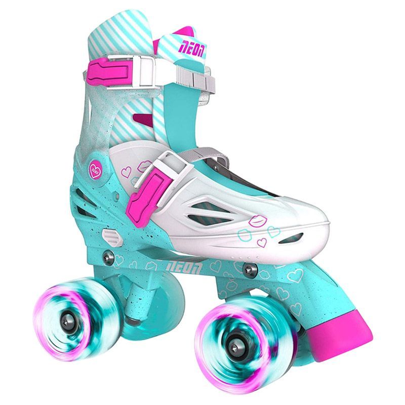 Yvolution Neon Combo Skates (Size 3-6) Teal Pink