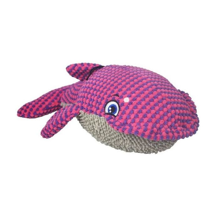 Nutrapet Plush Pet Whale Small Dog Toy (Includes 1)