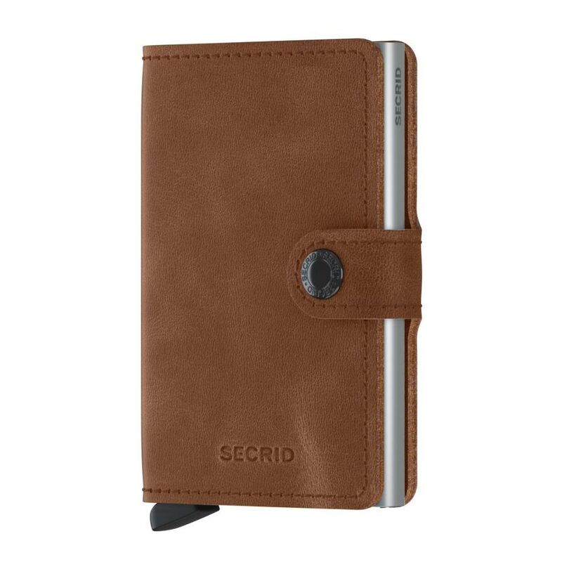 Secrid Miniwallet Vintage Cognac-Silver