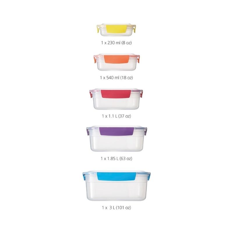 Joseph Joseph Nest Lock Containers Multicolored (Set of 5)