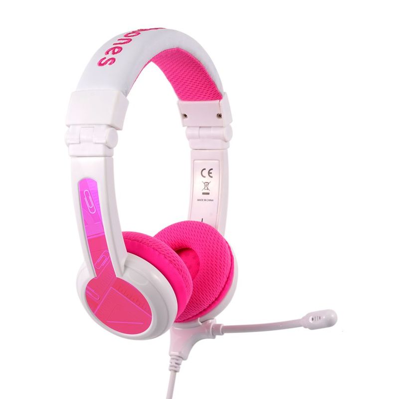 BuddyPhones School Plus Pink Headphones