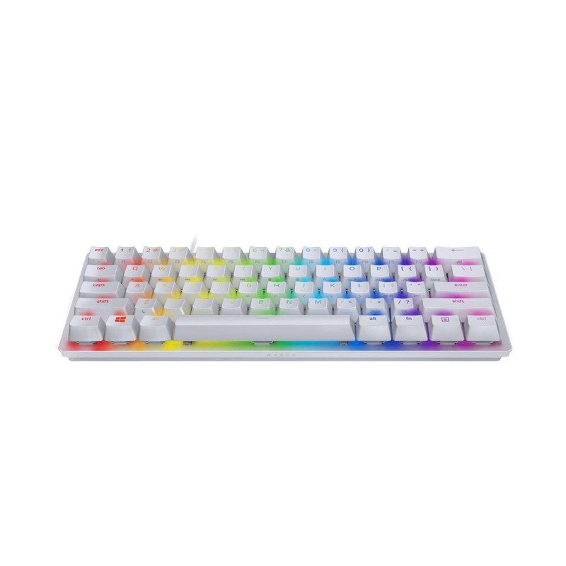 Razer Huntsman Mini 60 Gaming Keyboard  - Clicky Optical Switch Purple - Mercury (US English)