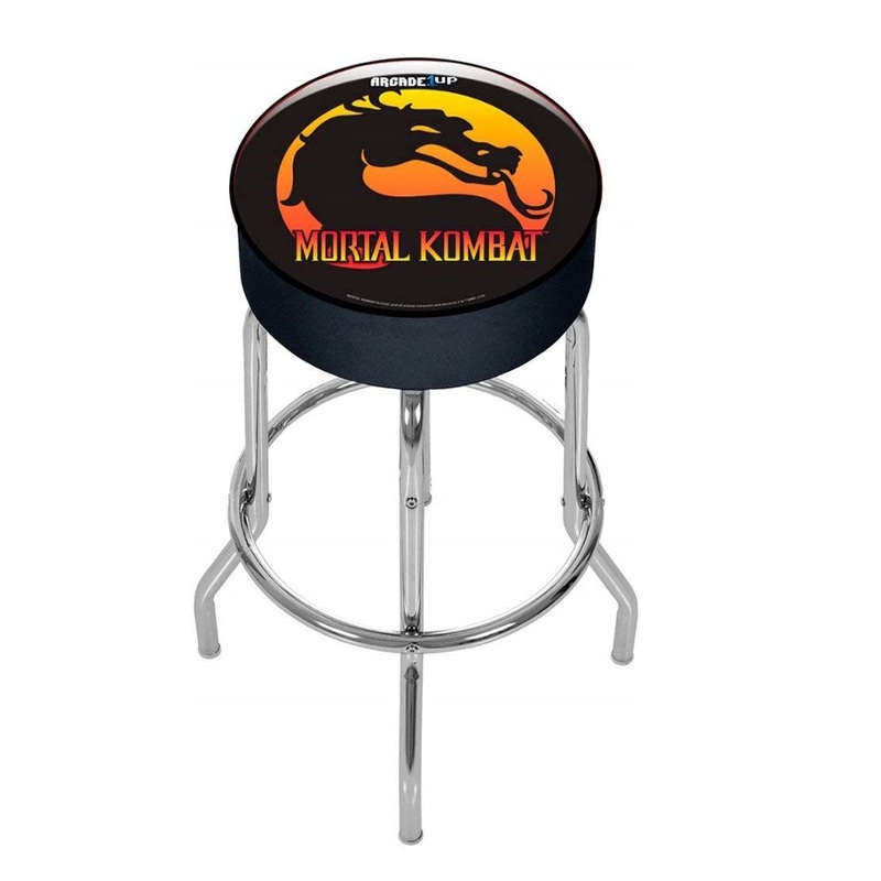 Arcade 1Up Mortal Kombat with Light-Up Marquee/Stool/Riser 57.8-inch