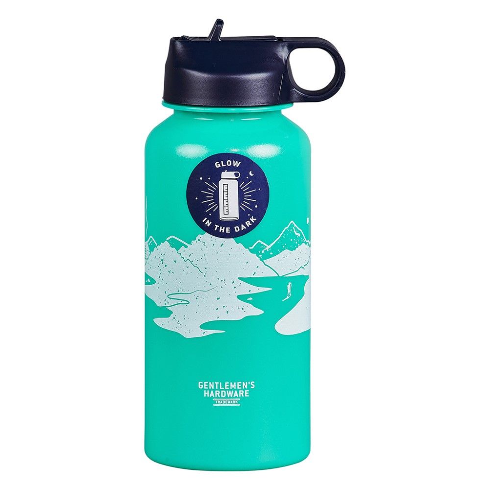 Gentlemen's Hardware Glow In The Dark Water Bottle 1000ml