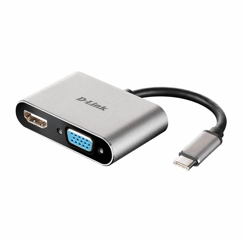 D-Link DUBV210 USB-C to HDMI/VGA Adapter