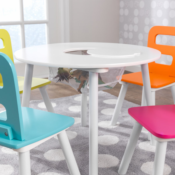 Kidkraft Round Storage Table & 4 Chair Set