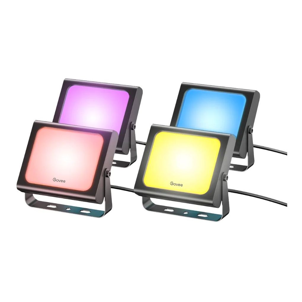 Govee RGBICWW LED Smart Flood Lights (Pack of 4)