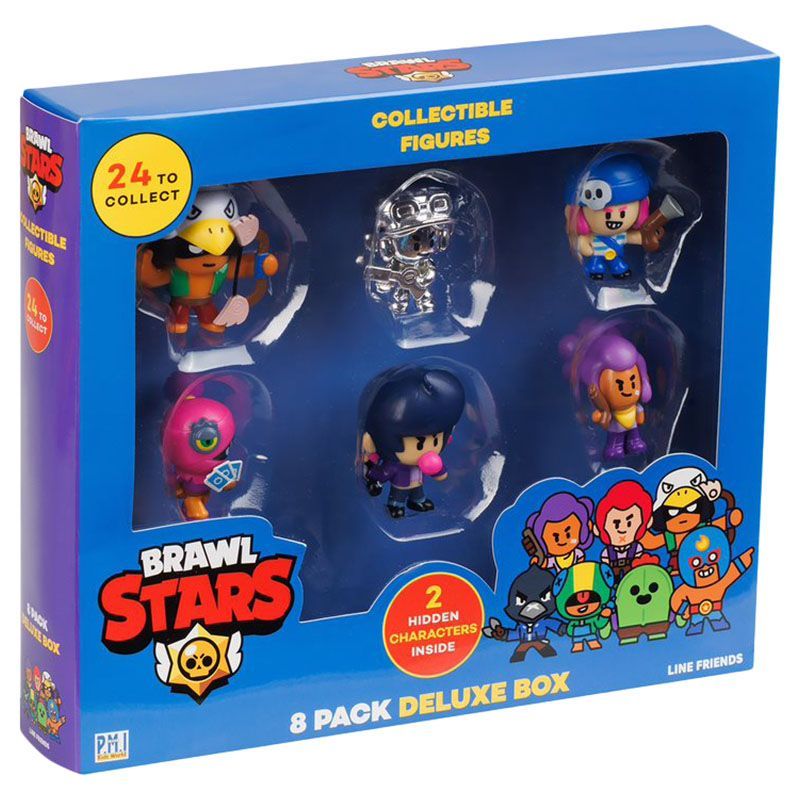 Brawl Stars Deluxe Box Collectible Figures (Pack of 8)